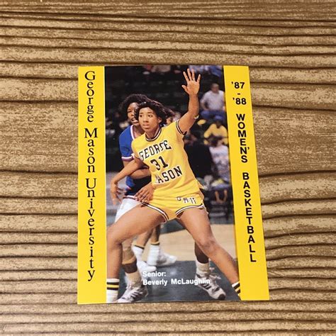 George Mason University 198788 Womens Basketball Schedule Card ...