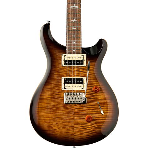 PRS SE Custom 24 Electric Guitar Black Gold Sunburst | Guitar Center