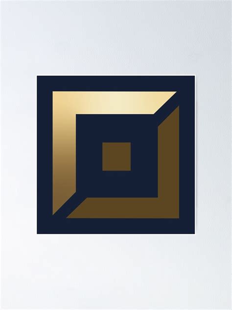 Top Lane Role Icon Gold Dark Blue Bg Poster For Sale By