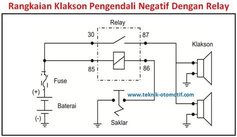 Gambarkan Rangkaian Klakson Dengan Relay Informasi Amp Tips Riset