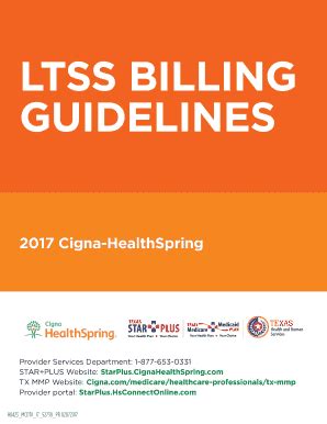 Fillable Online LTSS BILLING GUIDELINES Cigna Fax Email Print PdfFiller