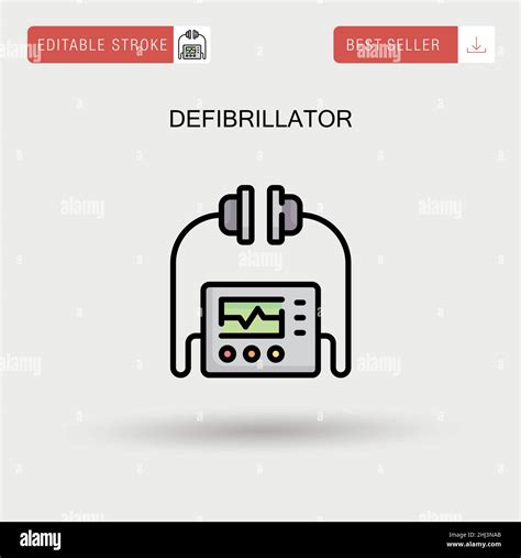 Defibrillator Simple Vector Icon Stock Vector Image And Art Alamy