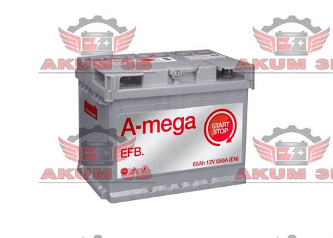 Akumulator AMEGA EFB Start Stop 12V 65Ah 650A 11304071928 Oficjalne