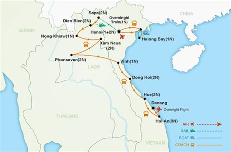 Vietnam Map Ho Chi Minh Trail