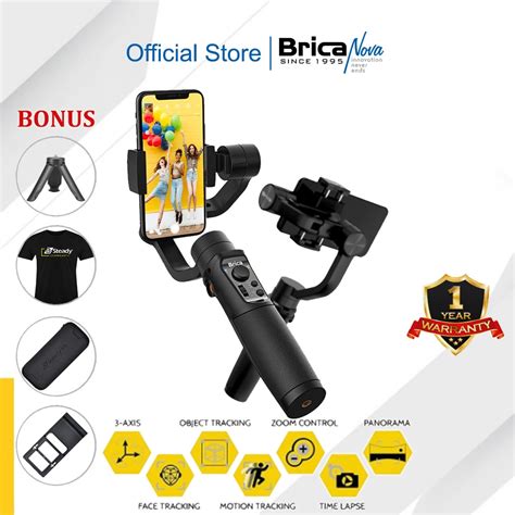 Jual Brica B Steady PRO 2023 3 Axis Smartphone Action Cam Gimbal