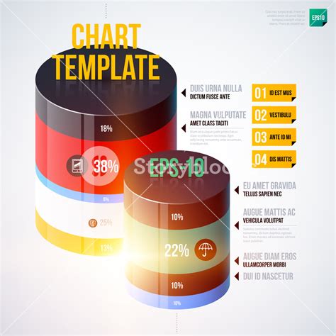 Cylinder D Chart For Powerpoint Infographics Slidemodel Images