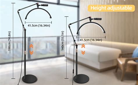 DESGNT Lampadaire LEDLash Lumière pour Extensions de Cils Réglable À