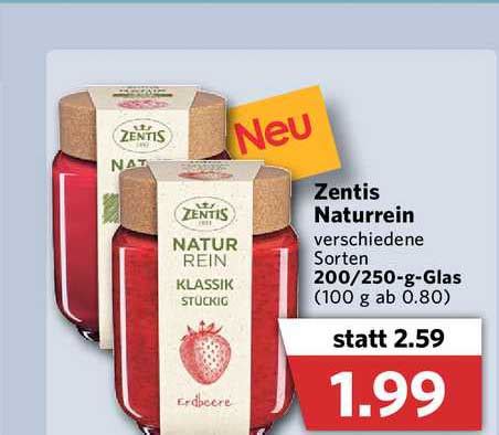 Zentis Naturrein Angebot Bei Combi Markt