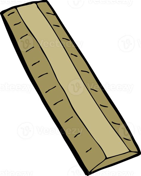 Cartoon Wooden Ruler 45018680 Png