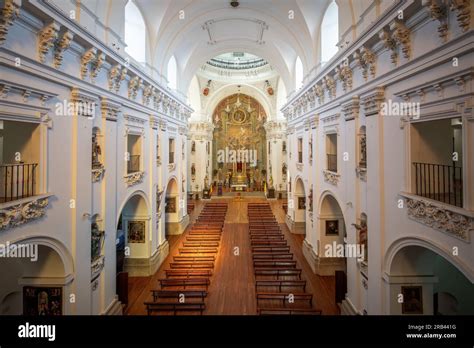 Jesuit Church Church Of San Ildefonso Interior Toledo Spain Stock