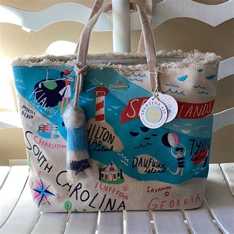 Spartina 449 Bags Spartina 449 Sea Islands Beach Tote Embroidered