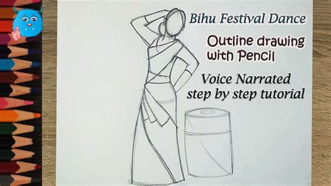 Bihu Festival Drawing