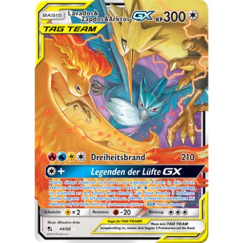 Lavados Zapdos Arktos Gx Tag Team Deutsch Verborgenes Schic