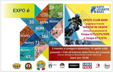 EXPO Levante Bari 2024 In Vespa Vespa Club Acquaviva Delle Fonti A S D