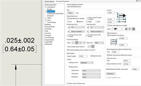 Dual Dimensioning Secondary Tolerance Rounding Ptc Off