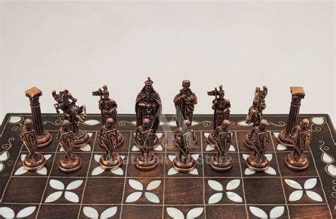 Romans Chess Set Brass Chess Set Mythological Chess Set Etsy