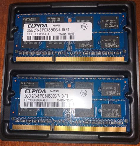 Elpida Gb X Gb Rx Pc S F Ddr Laptop Notebook Memory