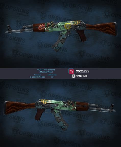 [H] AK-47 Fire Serpent MW Firestarter on wood [W]96 keys or more in items : GlobalOffensiveTrade