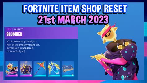 New Dreamy Days Bundle Fortnite Item Shop Reset 21st March 2023 Youtube