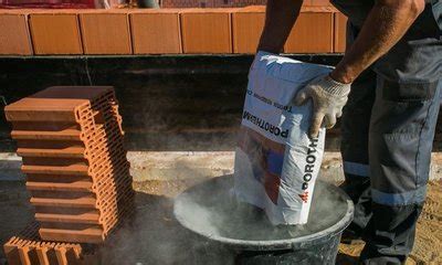 Клей для керамических блоков: теплый кладочный раствор Perel, Поротерм ...