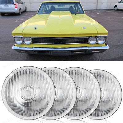 For Chevy Impala El Camino 5 75 5 3 4 LED Headlights Hi Lo Beam