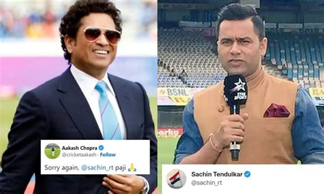 Sachin Tendulkar Gave An Epic Reply To Aakash Chopra S Apology On Twitter