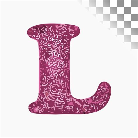 L Dise O De Letras Fuente Elegante Brillo Rosa Alfabeto Vector Premium