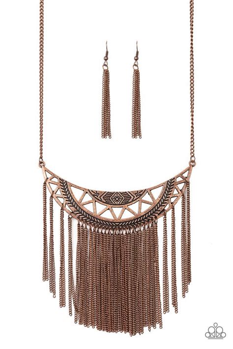 Paparazzi Empress Excursion Necklace Copper Box 29 Cynthias