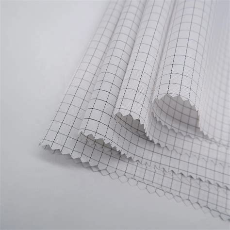 CVC High Quality Workwear 240GSM Poly Cotton Woven Grid Uniform Fabric