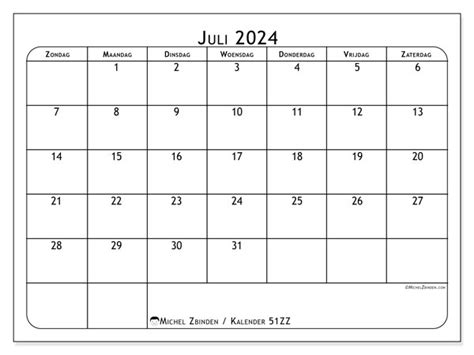 Kalender Juli Zz Michel Zbinden Nl