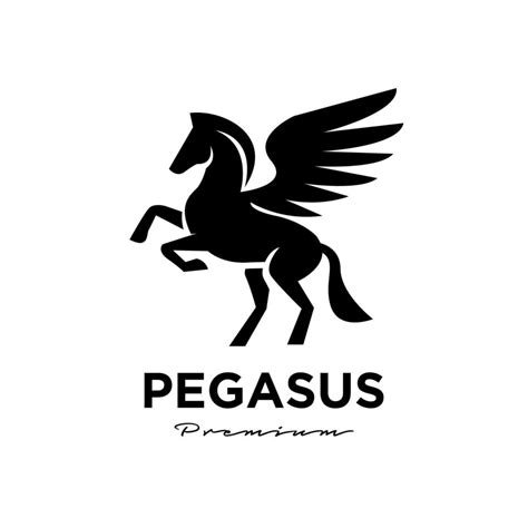 Pegasus Fly Horse, Black Horse, Design Inspiration Vector logo 2373506 Vector Art at Vecteezy