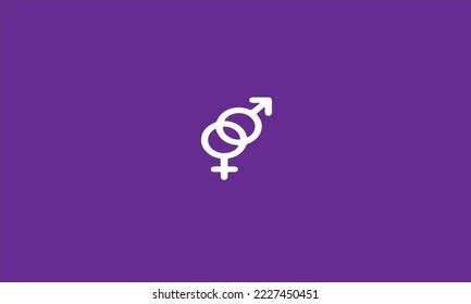 Female Male Representation Vector Logo Stock Vector (Royalty Free ...