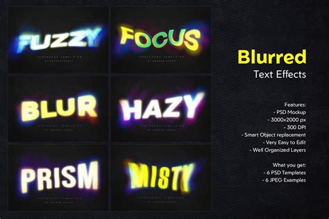 Gradient Blurred Text Effect - Design Cuts