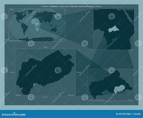 Mbomou Central African Republic Described Location Diagram Stock