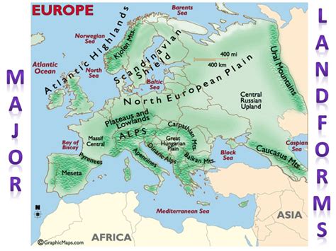 Apennines Mountains Physical Map