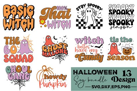 Halloween Svg Bundle Retro Halloween Svg Graphic By Blackcraft