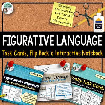 Figurative Language Task Cards Flip Book And Interactive Notebook