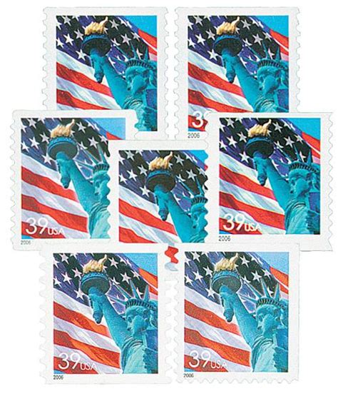 3978 85 2006 Lady Liberty And Flag Collection Of 7 Stamps Mystic Stamp Company