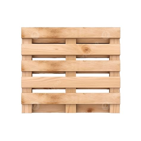 3d Rendering Wooden Pallet Isolated Business Wood Construction PNG