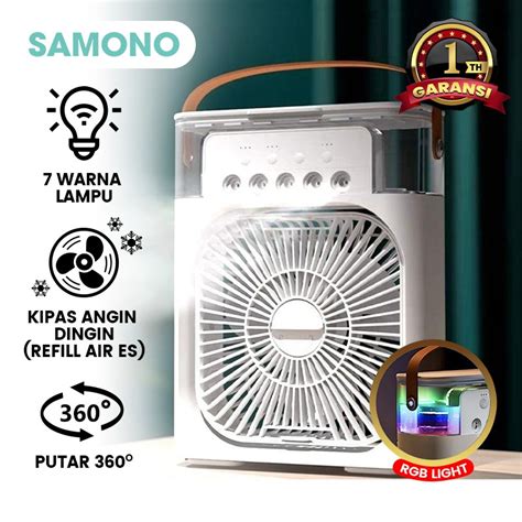 Jual Samono Kipas Angin Dingin Multifungsi Portable Rgb 7 Warna Sw Ac06