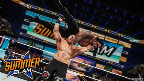 Wwe 2k18 Summerslam 2018 Roman Reigns Vs Brock Lesnar Prediction