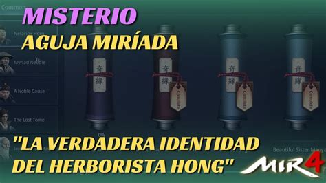 MisteriosAguja Miríada La verdadera identidad del herborista Hong