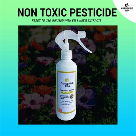 250 Ml Ready To Use Neem Spray Non Toxic Organic Pesticide Anti Aphids Pests Mites Mealy