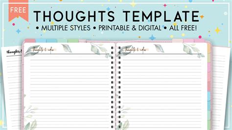 Free Printable Thought Record Template - World of Printables