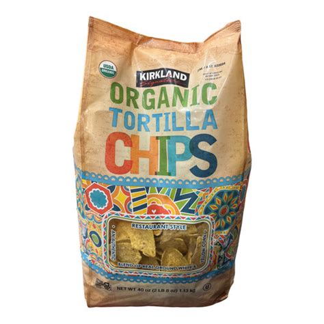 Kirkland Signature Organic White & Yellow Corn Tortilla Chips, 40 oz ...