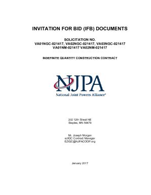 Fillable Online Invitation For Bid Ifb Documents Sourcewell Fax