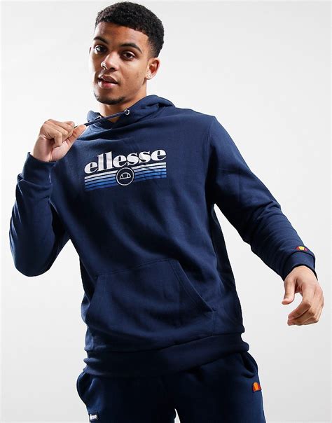 Ellesse Claro Hoodie Navy Terraces Menswear