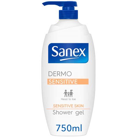 Sanex Dermo Sensitive Shower Gel 750ml Wilko