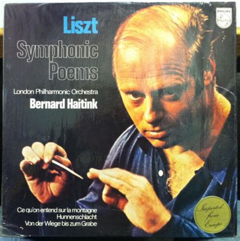 Bernard Haitink Liszt Symphonic Poems LP Mint 6500 189 Holland 1971