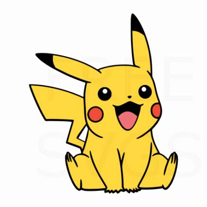 Pikachu Free SVG File SVG Cut Files For Free